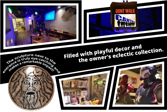 Filled with playful decor and the owner's eclectic collection.