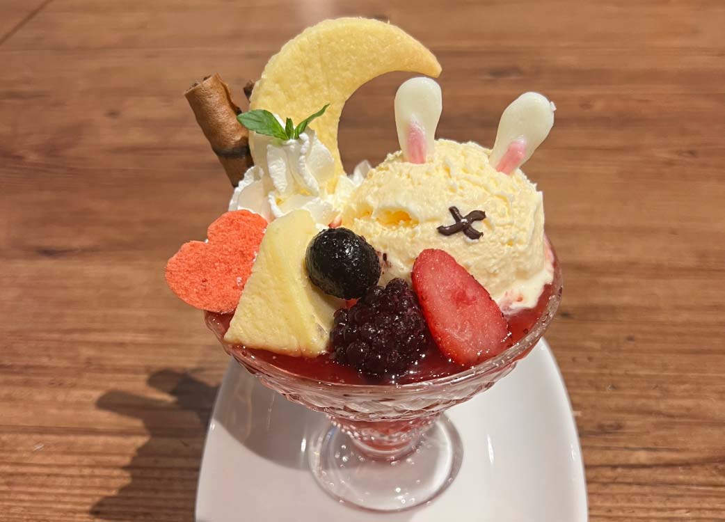 ミニ月うさぎパフェ