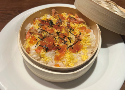 紅鮭親子わっぱご飯